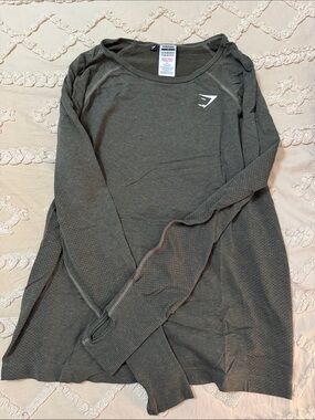 gymshark women's green longsleeve